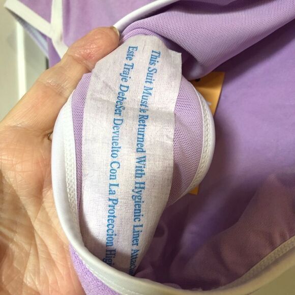 KONA SOL - NWT - L Sz 2X Terry-Textured High Waist, High Leg Bikini Bottoms - Picture 6 of 15